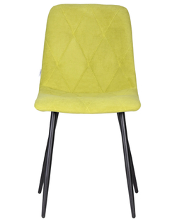 Стул обеденный DOBRIN CHILLY ROMBO, Лайм Simple 14, основание черное