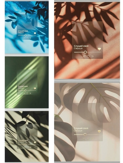 Тетрадь А5 48л. клетка "Слушай своё сердце" 5 дизайнов (Проф-Пресс)