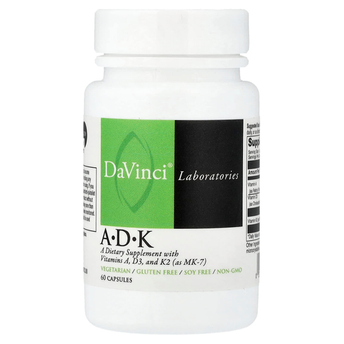 DaVinci Laboratories, витамины A,·D и·K, 60 капсул