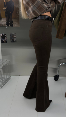 Брюки джинсовые женские арт.: 73056-7 цвет "шоколад"