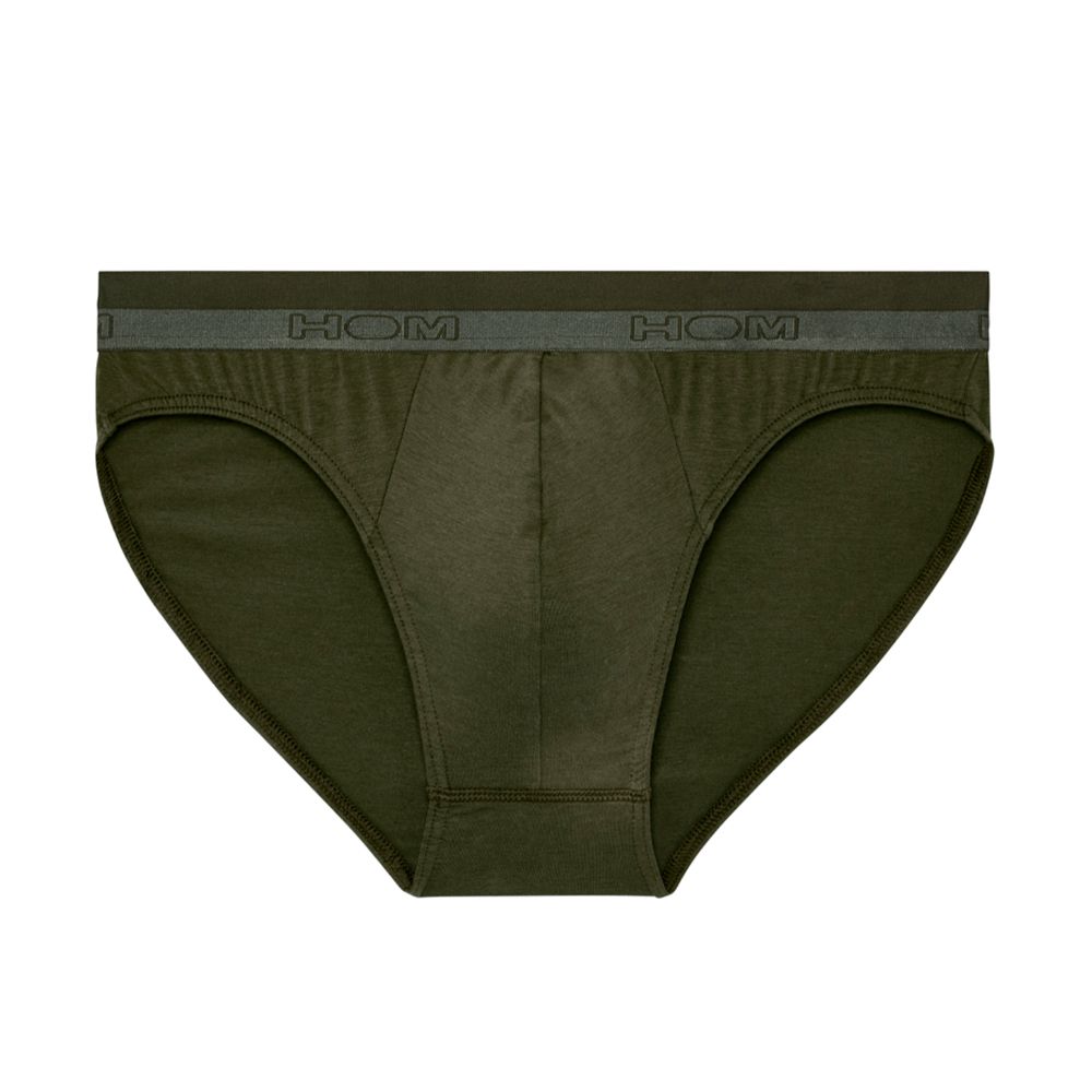 Мужские трусы брифы хаки HOM Classic 40-0204-00DK