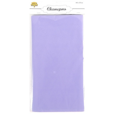 Скатерть п/э однотонная Пастель Лаванда, 1,4*2,75
