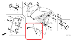 61102-MGZ-J00. BRACE, FR. FENDER