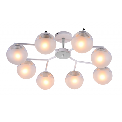 Потолочная люстра Mirastyle MH-10142/8 WH+CR