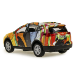 Модель ин. мет. "Toyota Rav4. Граффити" 12см, двери, багаж, ассорт, коробка RAV4-12SRT-SUP (Технопарк)