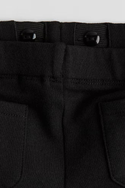 H&M Хлопковые легинсы, черный