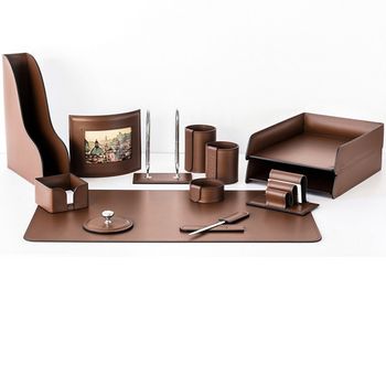 Настольный набор из кожи Cuoietto серии Business из 13 предметов (NBCNut13.1)
