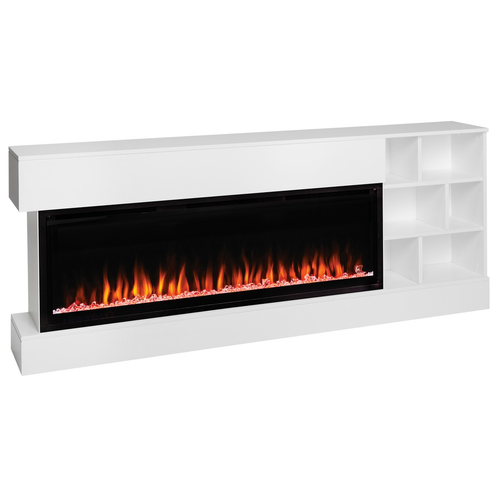 Электрокамин RealFlame Dixon 50 WT белый с очагом Saphir 50