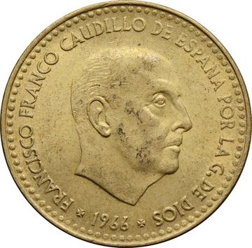 1 песета 1966 Испания