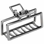 Краб для волос 4 см, серебристый, MONTE VITA, 457018