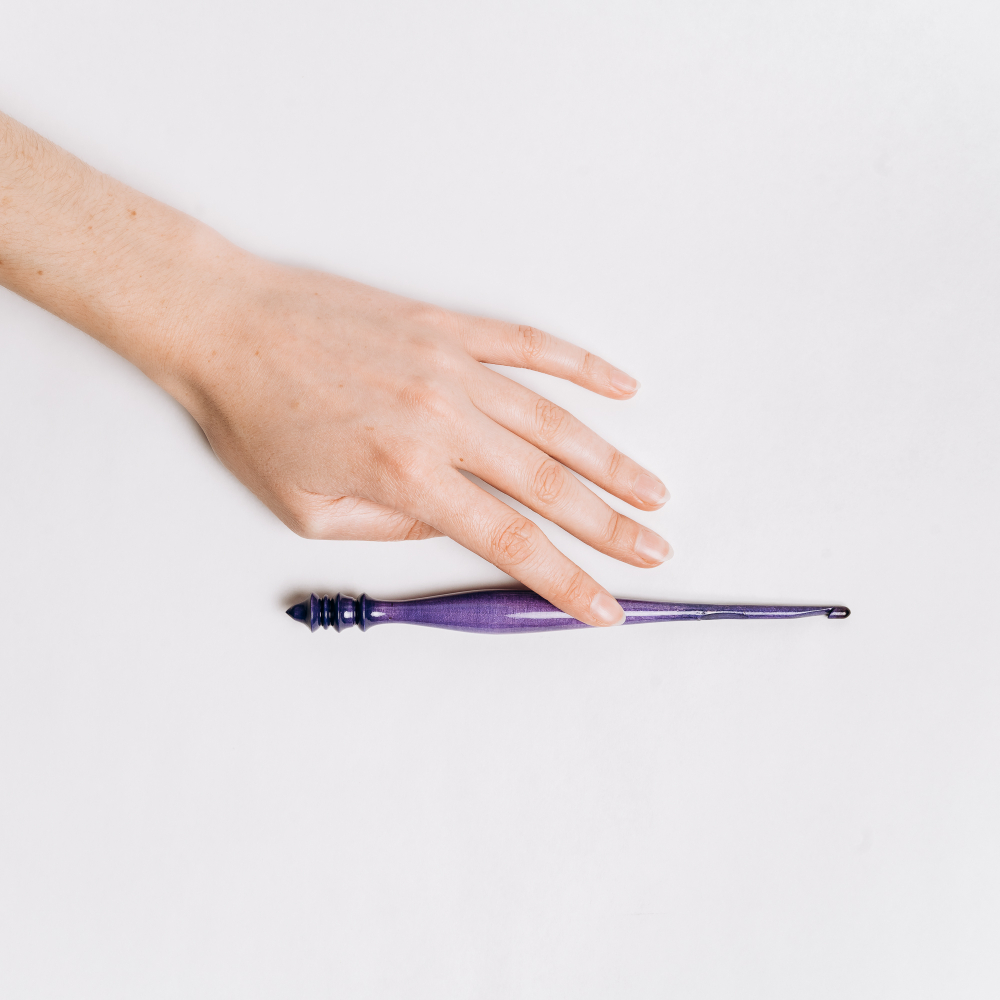 Деревянный крючок для вязания из древесины клена 4 мм. K339