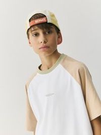 Футболка Колор блок "Тофу/Песок" 7+