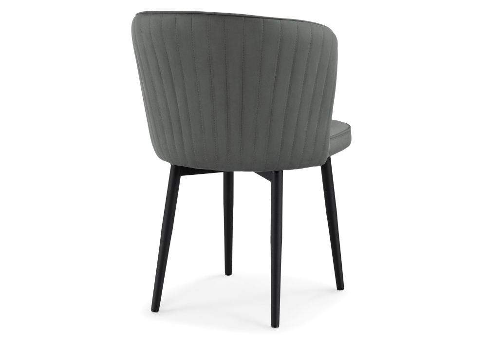 Стул на металлокаркасе Woodville Фрибур крутящийся MR-11, черный, ножки черные