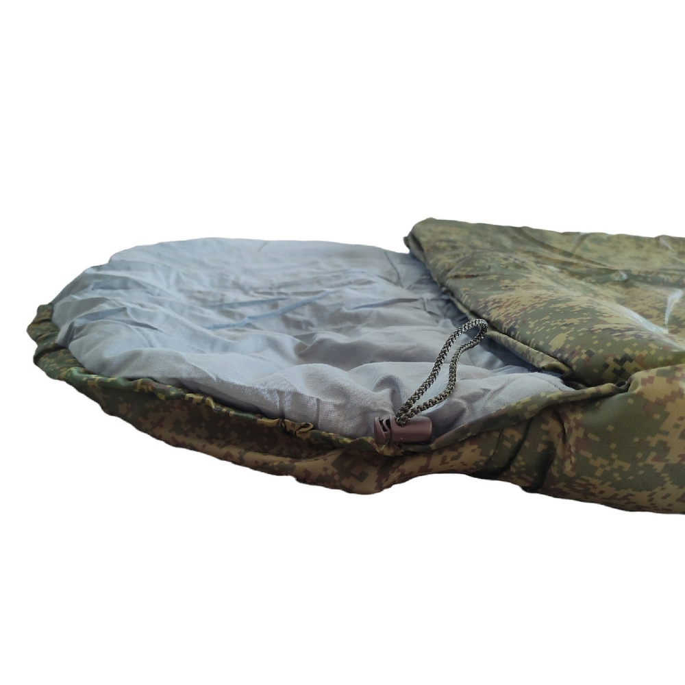 Спальный мешок-одеяло Mobula СП 3M c подголовником, камуфлированный