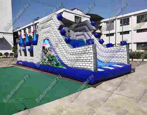 Надувная полоса препятствий "Дворцовое средневековье" размер 12х4х3,8