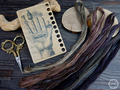 Комплект органайзер + набор ниток "Алхимия. Рука"