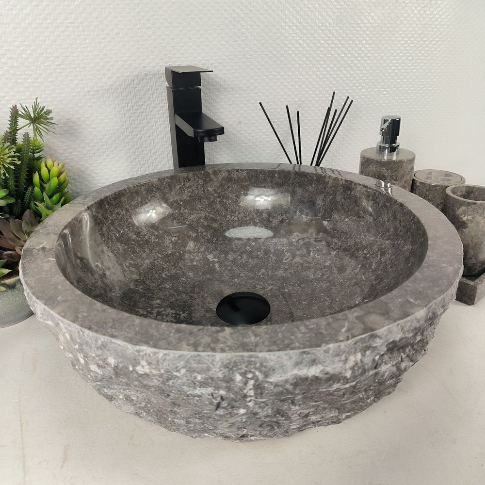 Раковина из мрамора Erozy Grey EM-64671 46*46*15 0185