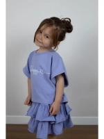 Костюм для девочки летний футболка и юбка