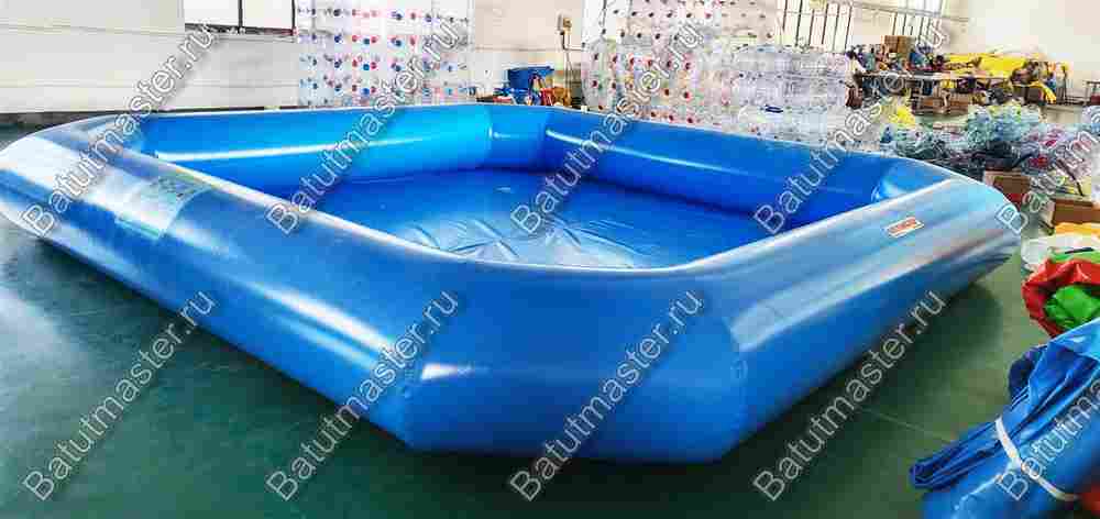 Надувной бассейн "Одноцветный" 5*5*0,65 м