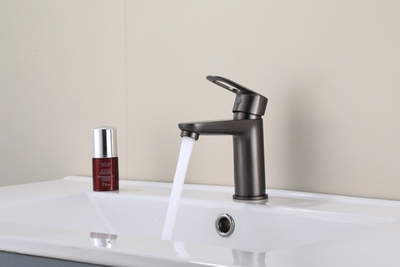 10018-P Смеситель для умывальника (ГРАФИТ)  HANSEN  (10/1шт)