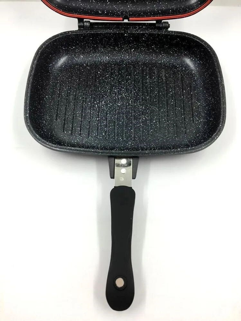 Сковорода гриль 30*24*7,5см, ручка Soft touch с магнитным замком