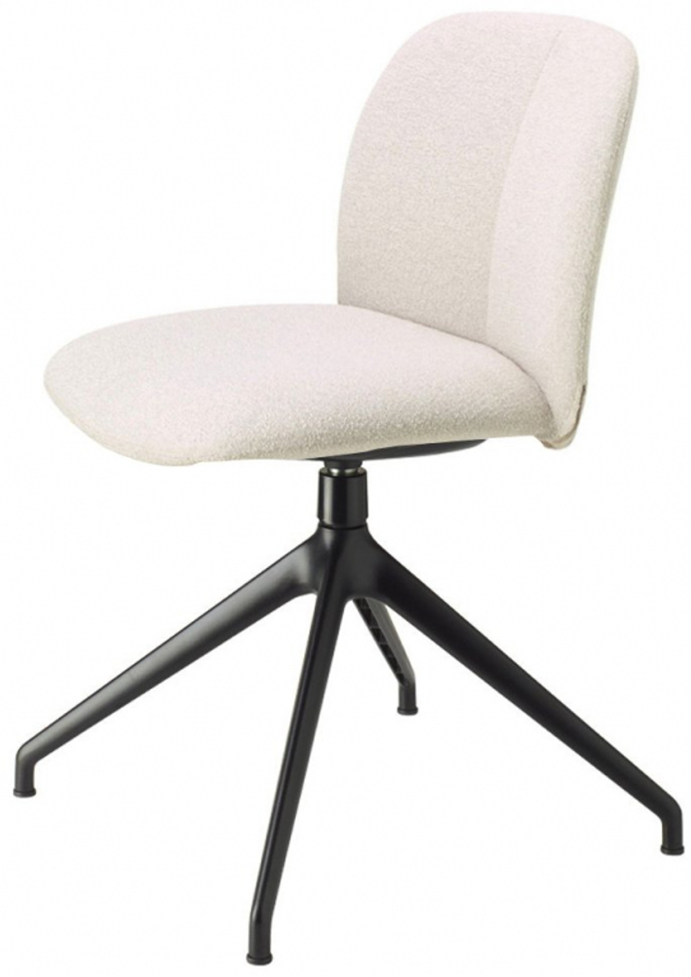 Стул офисный с обивкой Scab Design Mentha Pop, черный, слоновая кость