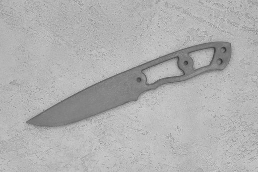 Заготовка для ножа, сталь CPM S90V 3,6мм. Модель "Алекс" с клинком 110мм, ТО 61-62HRC