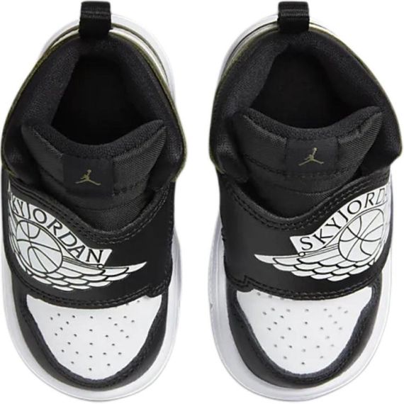 Джордан Скай Джордан 1 для маленьких СРЕДНЕ-Черных/Средне-оливковых зеленых/Белых детских