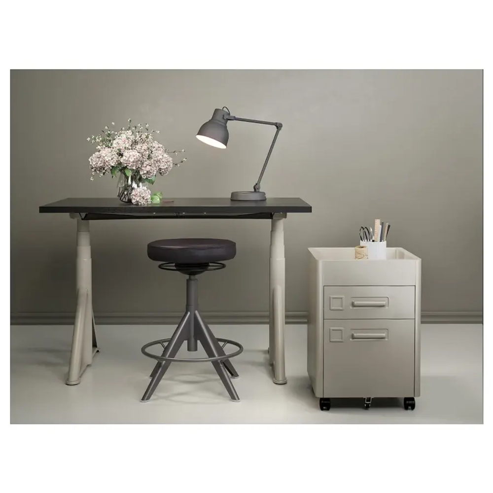 Стул для работы стоя/сидя - IKEA ИКЕА TROLLBERGET, 58х58х80 см, черный глянец