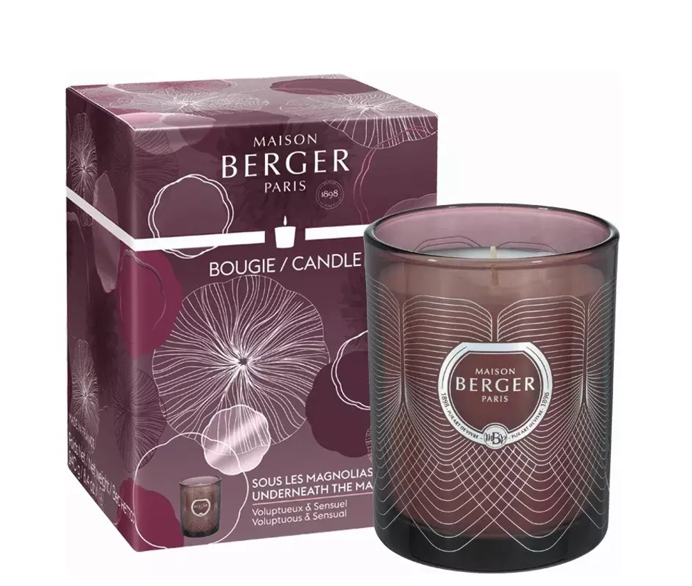 Maison Berger Paris - Ароматическая свеча Molecule Prune Magnolia 240г / артикул   7411  / GTIN 3127290074119