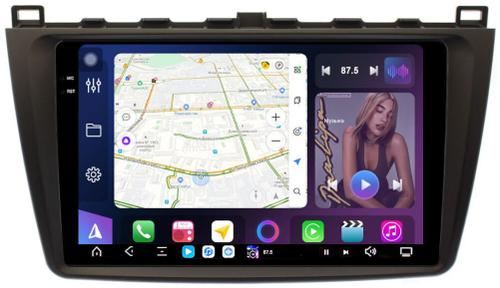 Магнитола для Mazda 6 GH 2007-2012 - FarCar S500-TS20 монитор 9.5" 2K QLED на Android 14, Быстрейшая, CarPlay, 4G SIM-слот
