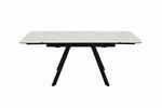 Стол Аврора Леон NEW, Керамогранит, Черный/Calacata vaglioro