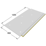 Сэндвич-панель звукоизоляционная ЗИПС-III-Ультра 1200х600х42 мм с комплектом крепежа