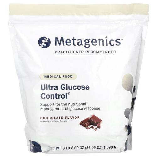 Metagenics, Ultra Glucose Control®, медицинское питание, шоколад, 1590 г (56,09 унции)