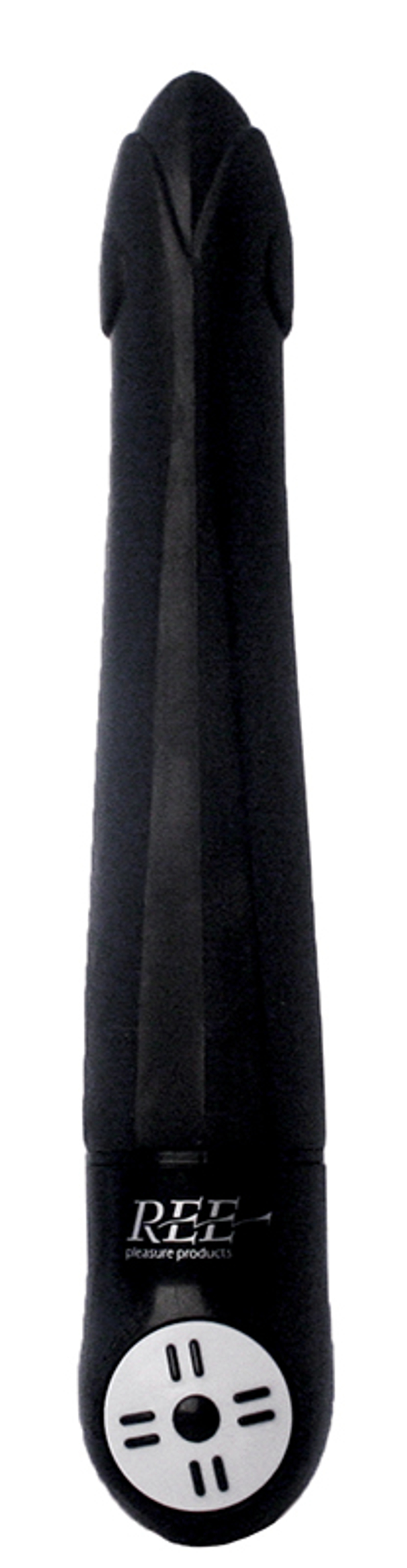 Чёрный вибратор Suzi - 15 см.