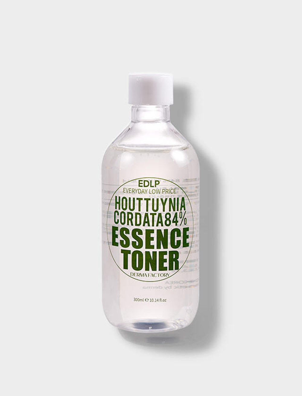Эссенция-тонер увлажняющий для лица с экстрактом Хауттюйнии DERMA FACTORY HOUTTUYNIA CORDATA 84% 300мл