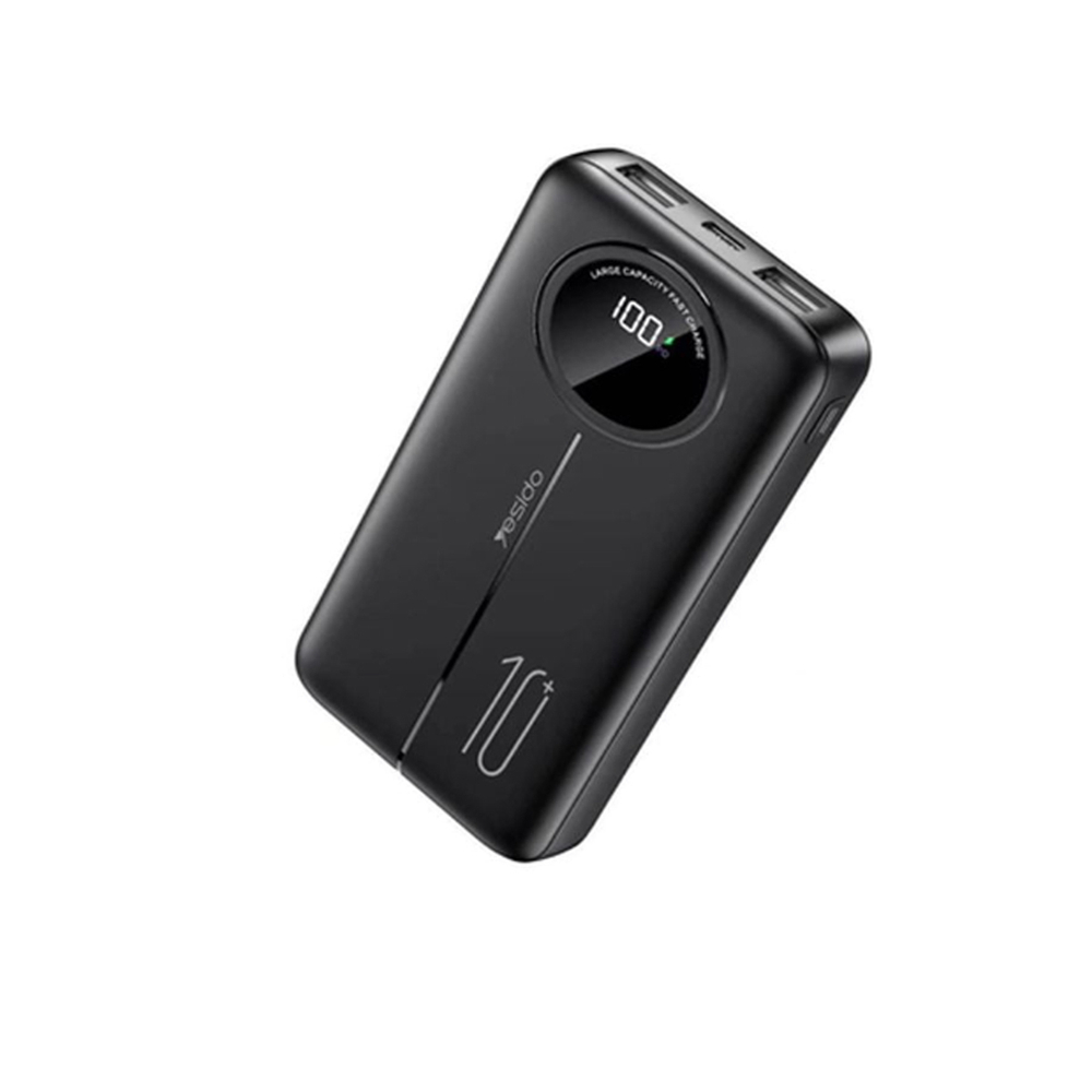 Power Bank 10000mAh, 2 USB, Yesido YP40, черный