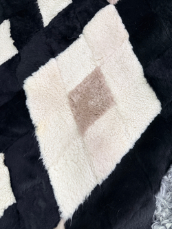 Покрывало меховое ковер из шкуры овчины