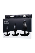 Набор анальных втулок TOYFA POPO Pleasure Eridani (Цвет: черный)