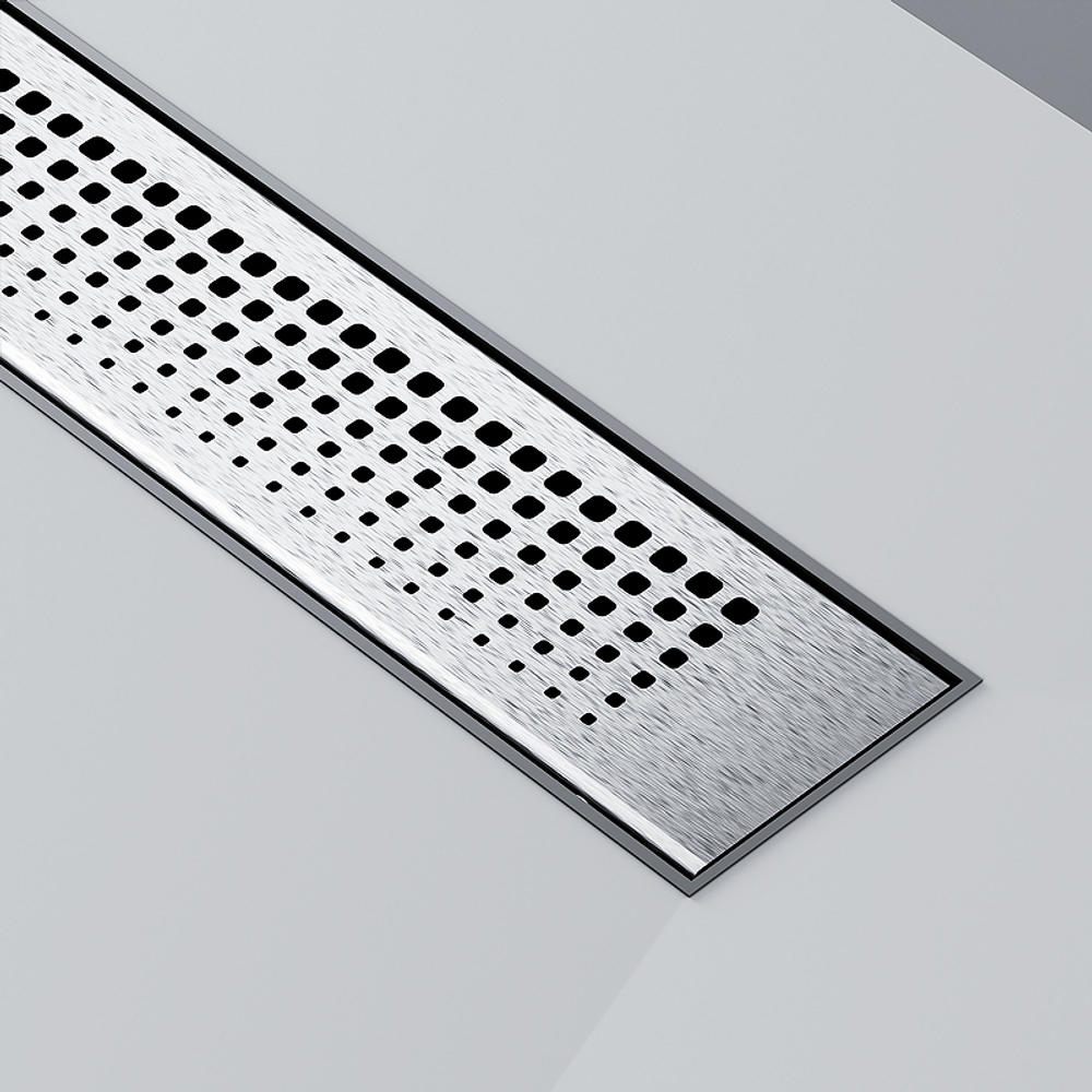 Душевой лоток AM.PM PrimeFlow 50 W02SC-P11-050-01SB с решеткой Хром матовый Cut Gradient