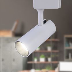 Трековый светильник однофазный ЭРА TR5-20 COB WH светодиодный 20Вт 4000К 1500Лм белый | Однофазные светильники LED