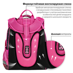 Ранец ЮНЛАНДИЯ EXTRA, с дополнительным объемом, 2 отделения, "True friend", 38x29x18 см, 272042