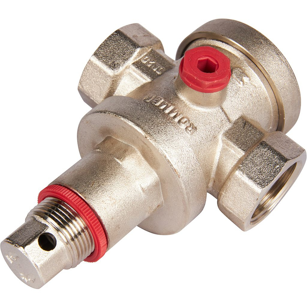 Регулятор давления поршневой ROMMER - 3/4" (ВР/ВР, PN25, Tmax 100°C, настройка 1-6 бар)