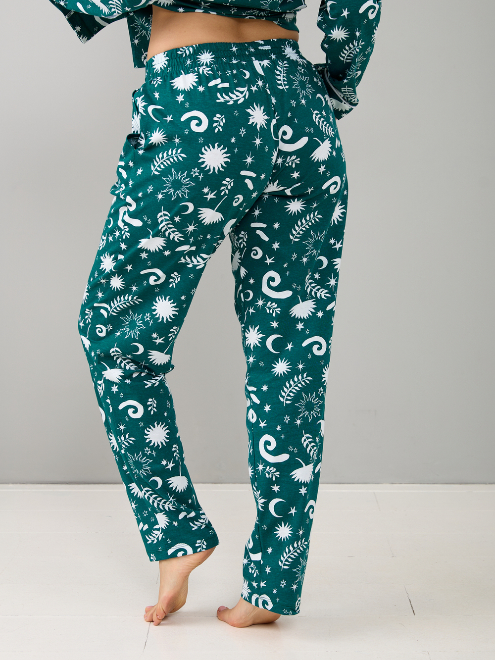 Пижама с брюками КБ-093/ночь-изумрудный