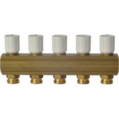 Коллектор Giacomini с термостатическими клапанами 1 x 18 /5, R553VY005