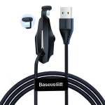 Lightning Кабель Baseus Stylish Colorful Sucker Mobile Game Data Cable USB For iP 2.4A 1.2m - Black