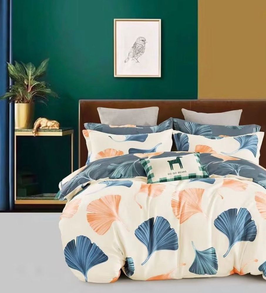 ZEPHYR HOME Двуспалка Фланель белы лепестки