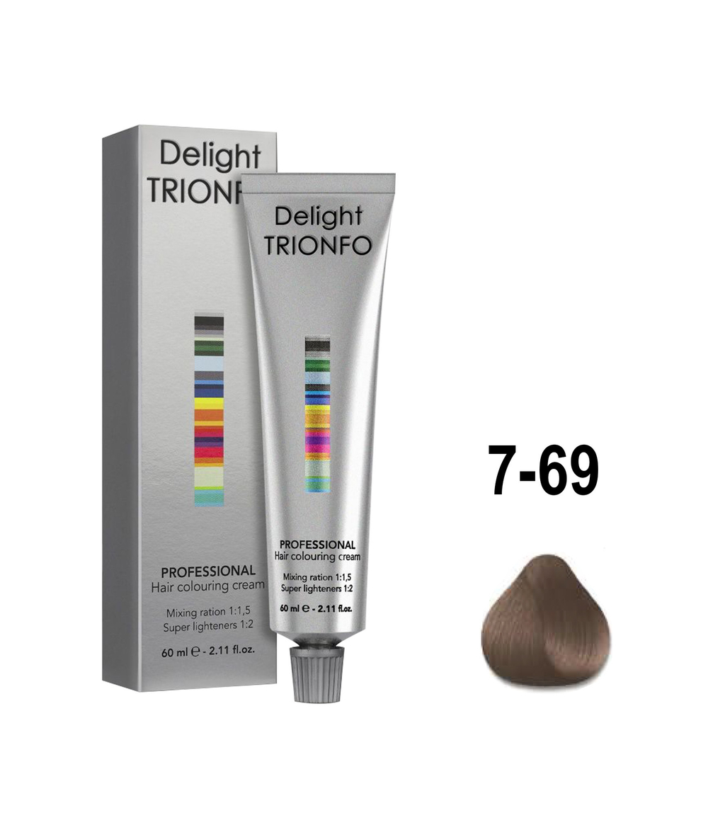 ДТ 7-69 стойкая крем-краска для волос Средне-русый шоколадно-фиолетовый 60 мл   НОВЫЙ ОТТЕНОК