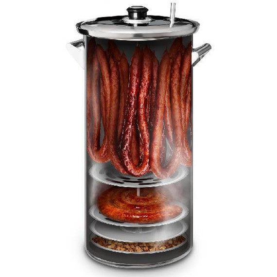 Коптильня Шарабан цилиндрическая вертикальная (23 литра)