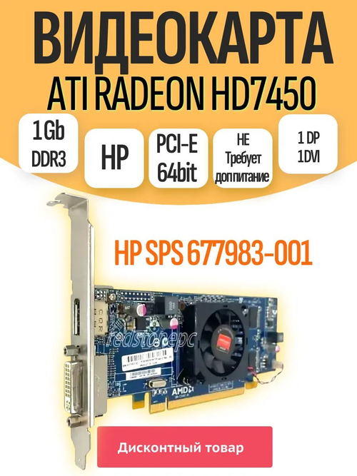 Видеокарта AMD HD7450 1.0Gb